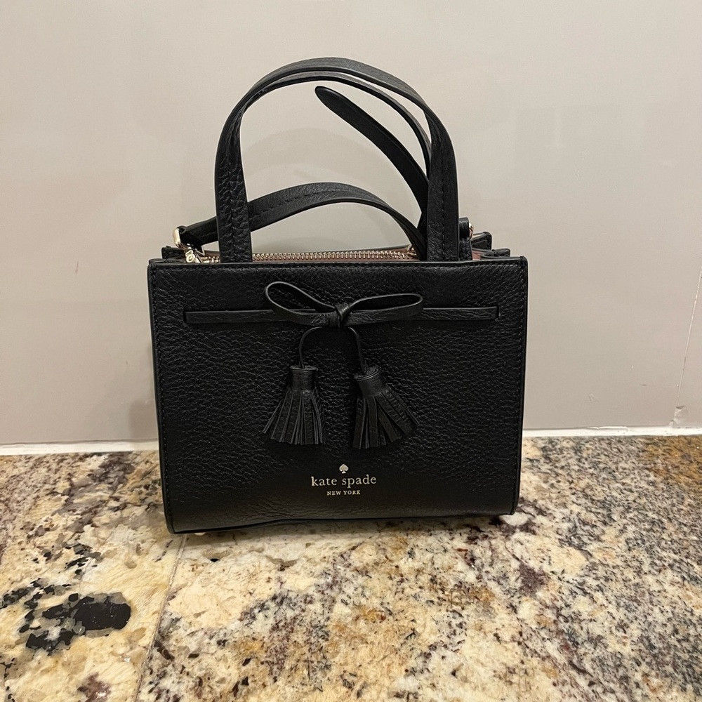 Kate Spade Black Satchel with Tassels